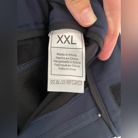 Hiauspor Men's Fleece Lined Hiking Pants Waterproof  Hunting Pants Navy new - Picture 13 of 14